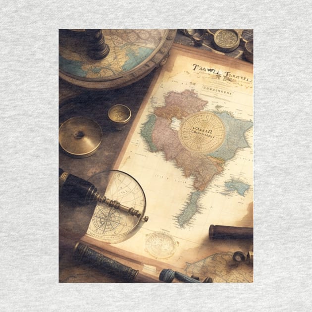 A vintage world map. by MeriemBz